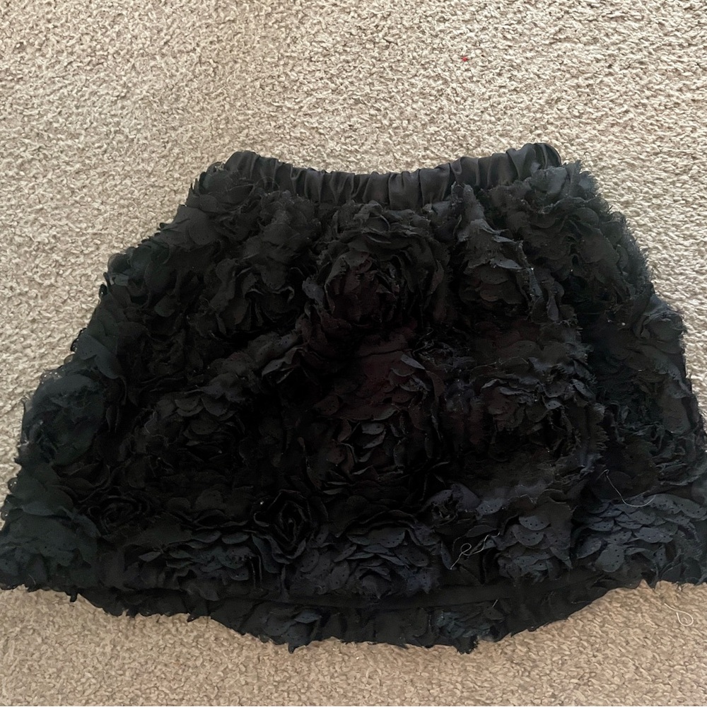 Cherokee Black Textured Mini Skirt